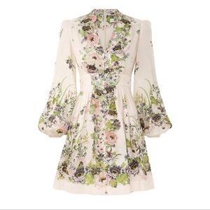 Zimmerman halliday plunge mini dress size 1